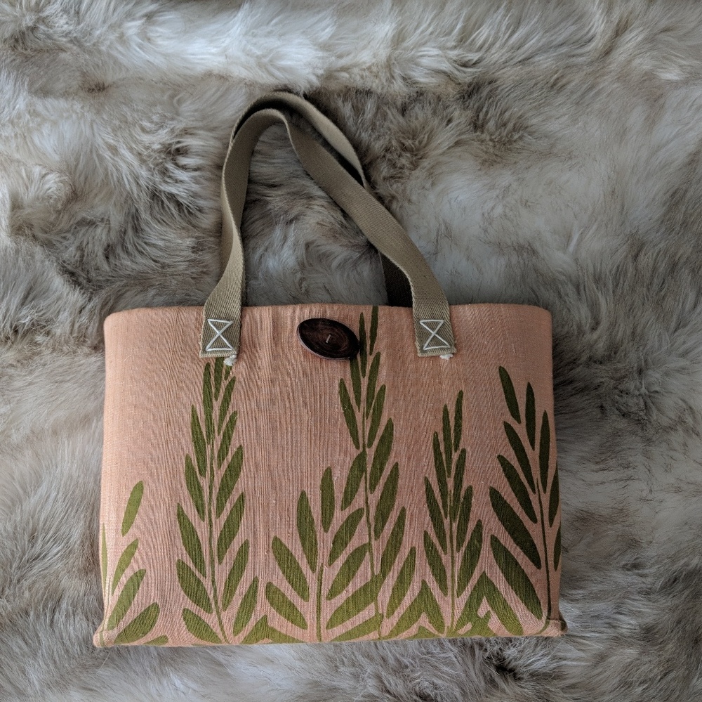Hand woven tote